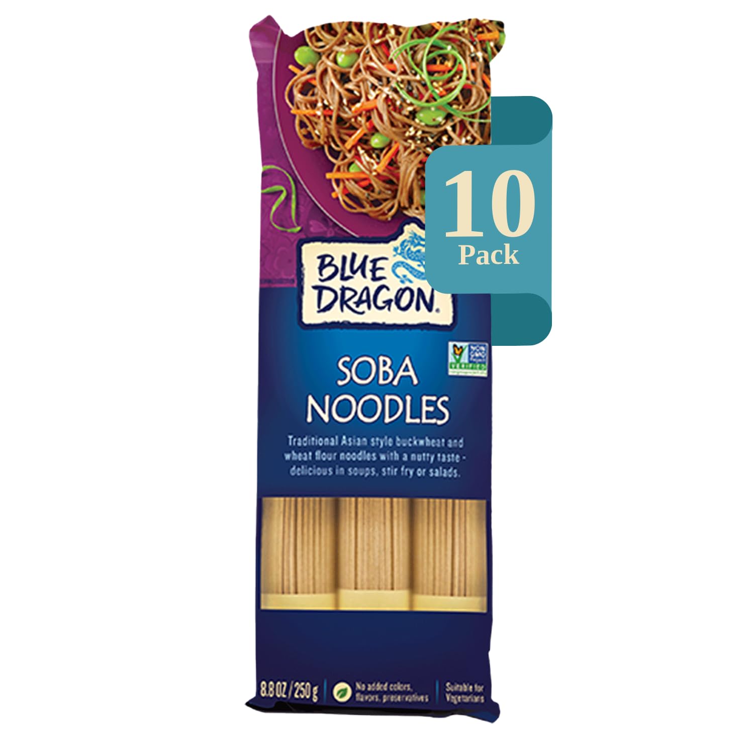 Amazon.com: Blue Dragon Dried Soba Noodles - 8.8oz (Pack of 10